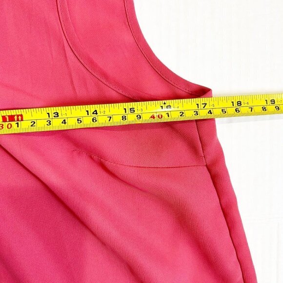 🌷SALE LC Lauren Conrad Peter Pan Collar Sleeveless Top Size Small Coral Pink - Picture 13 of 13